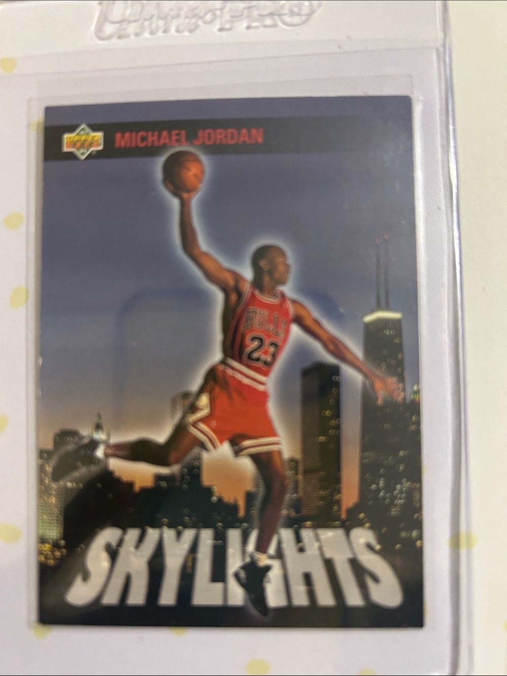 Michael Jordan Skylights Basketball Card - Red